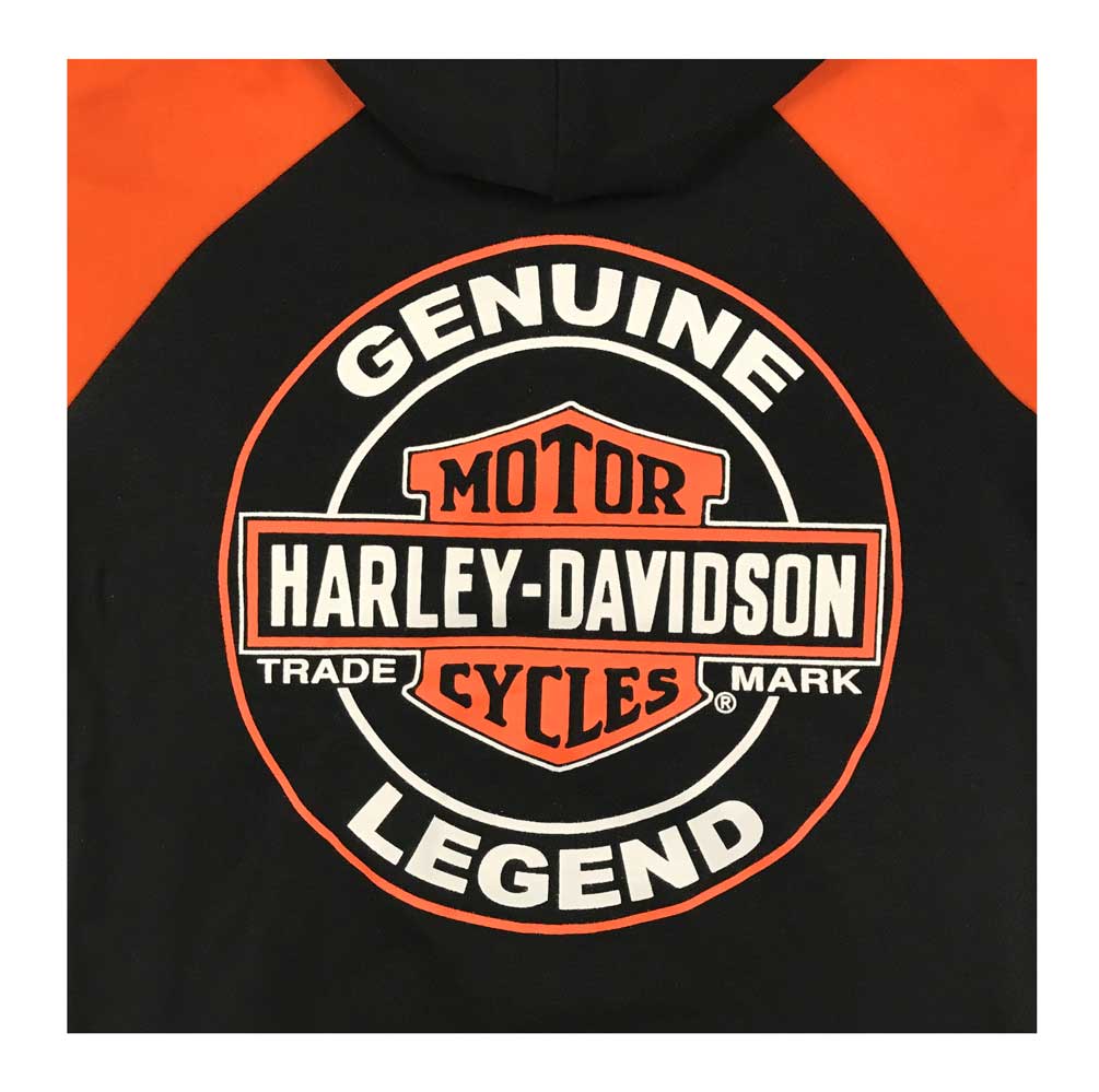 Harley-Davidson Free Shipping - Harley-Davidson Little Boys' B&S Knit Zippered Hoodie, Black & Orange 6580925 - Free Shipping on many products plus Orders Over $99