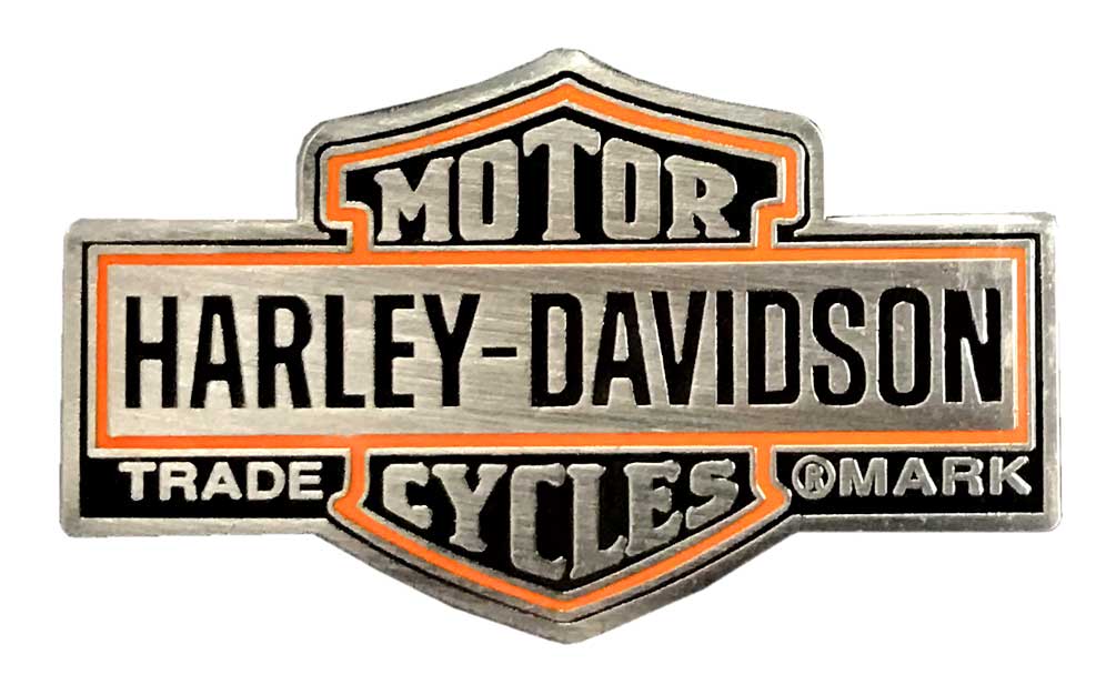 Harley-Davidson 1.5 in. Trademark Bar & Shield Logo Pin, Antique Finish 8008932 - Wisconsin Harley-Davidson
