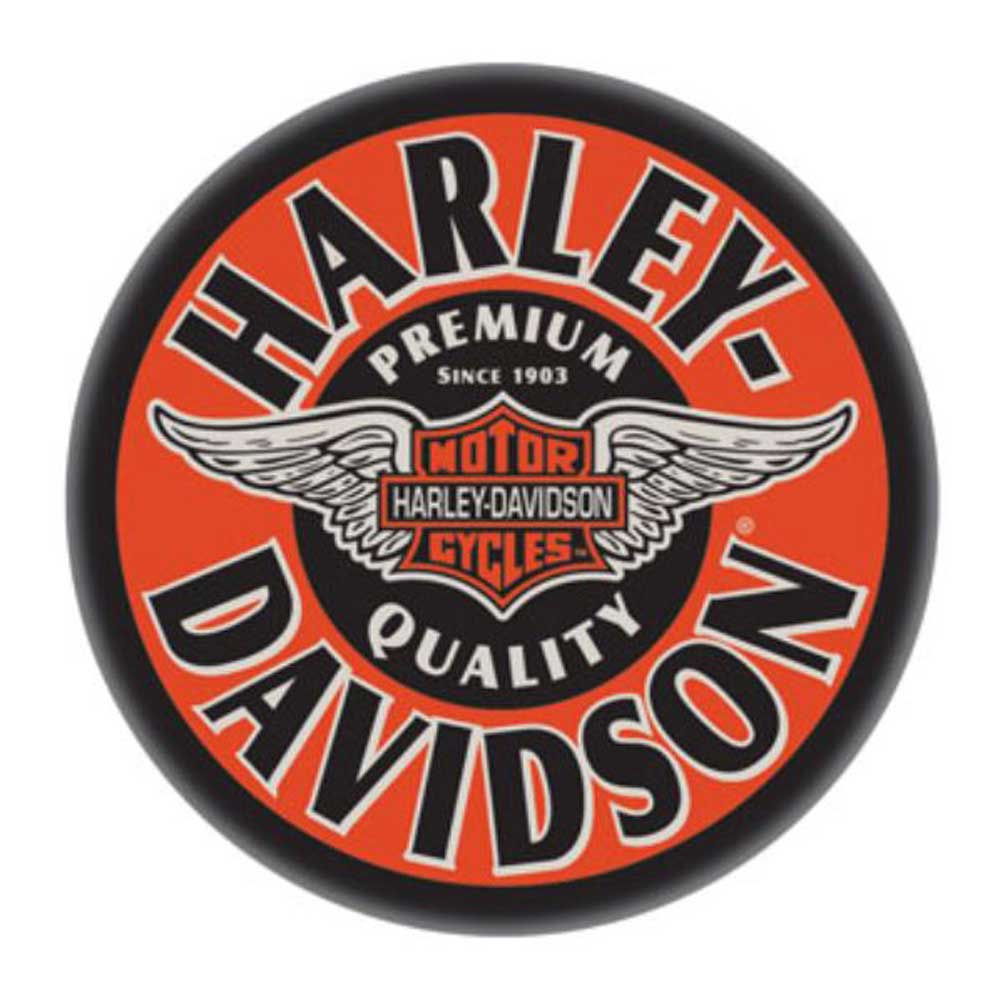 Harley-Davidson Free Shipping - Harley-Davidson Winged Bar & Shield Round Cafe Table - Black & Orange HDL-12328 - Free Shipping on many products plus Orders Over $99
