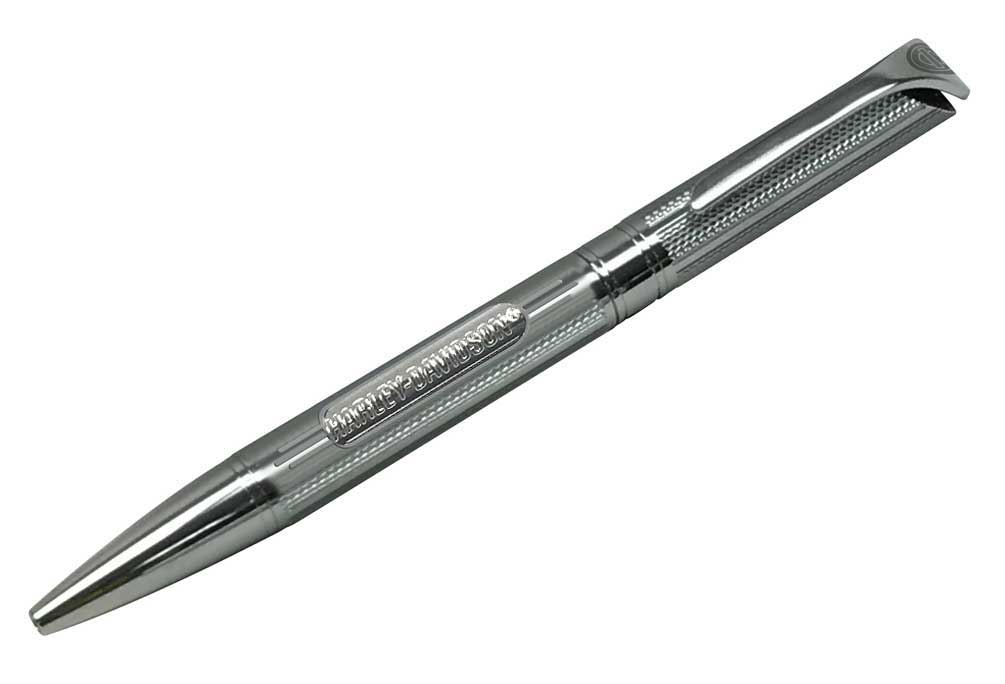 Harley-Davidson Textured Black Ink Metal Pen w/ Black Gift Box - Gray HDL-20114 - Wisconsin Harley-Davidson