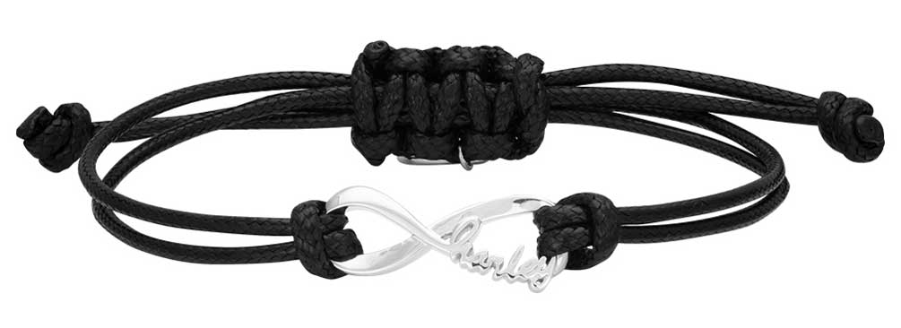 Harley-Davidson Women's Harley Infinity Wax Adjustable Cord Bracelet HDB0423 - Wisconsin Harley-Davidson