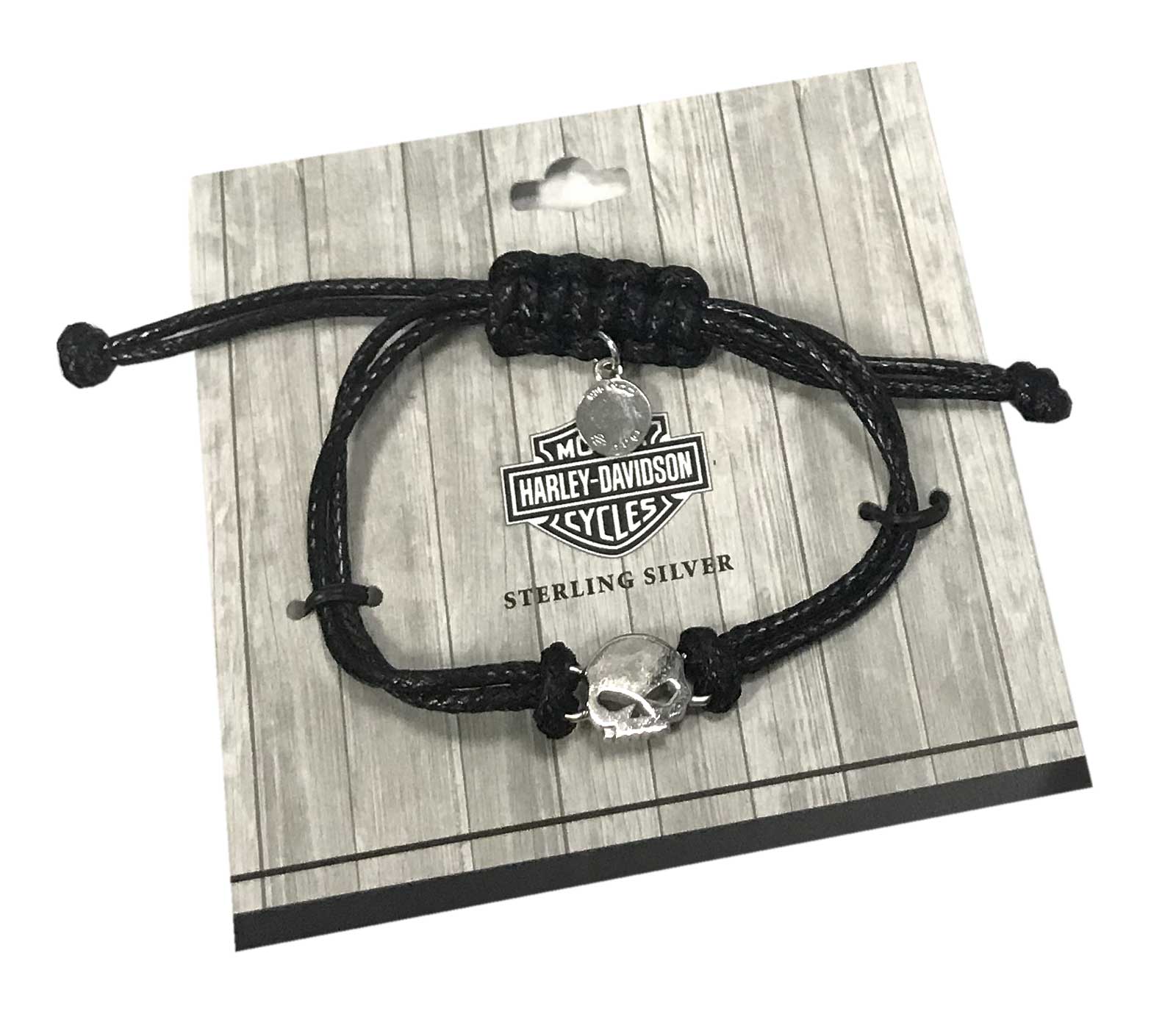 Harley-Davidson Women's Willie G Skull Wax Adjustable Cord Bracelet HDB0416 - No Hassle Returns at Wisconsin Harley