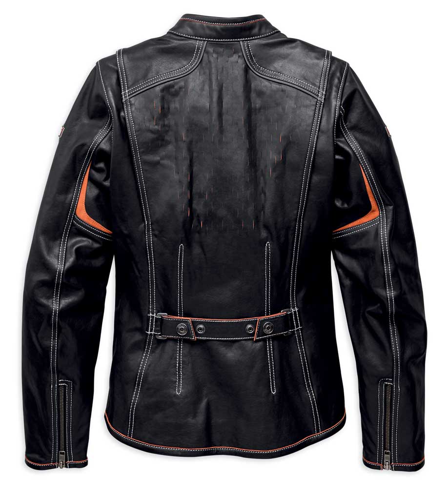 ジャケット・アウター Ohotoro Harley leather jacket Harley-Davidson® Women's Harker Perforated Leather Jacket w