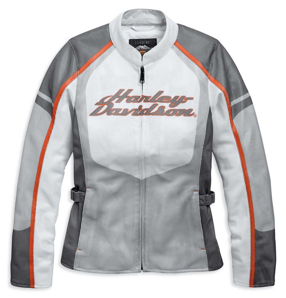 Harley-Davidson® Women's Solarus H-D Mesh Riding Jacket, White