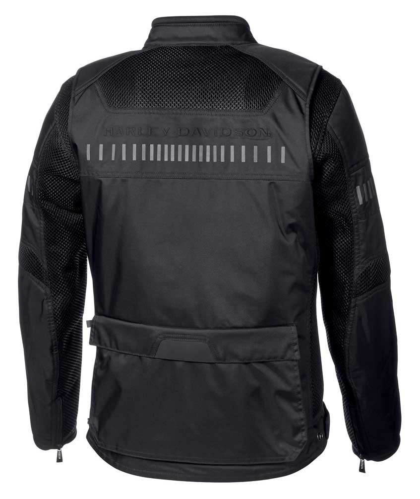 新品　Manakiki Slim Fit Riding Jacket Harley-Davidson® Men's Manakiki Slim Fit Riding Jacket, Black
