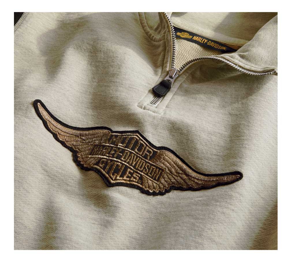 Harley-Davidson® Men's 1/4-Zip Slim Fit Classic Race Jersey