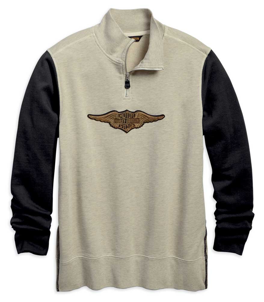 Harley-Davidson® Men's 1/4-Zip Slim Fit Classic Race Jersey