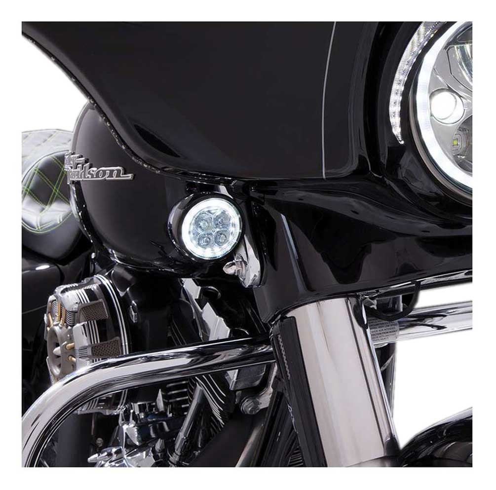 Harley-Davidson Free Shipping - Ciro Fang Front LED Signal Light Inserts '00-up Harley Bullet Lights Black 45420 - Free Shipping on many products plus Orders Over $99