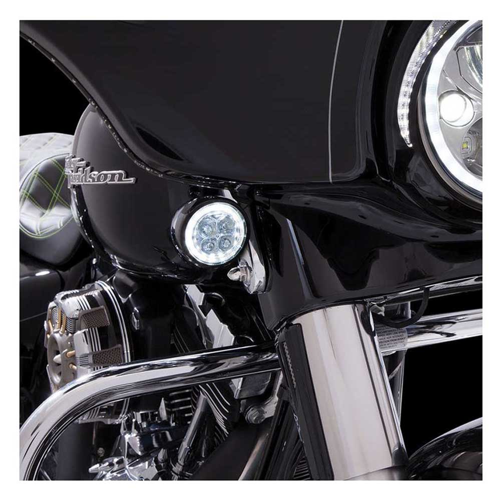 Harley-Davidson Free Shipping - Ciro Fang Front LED Signal Light Inserts, '00-up Harley Bullet Lights, Chrome - Free Shipping on many products plus Orders Over $99