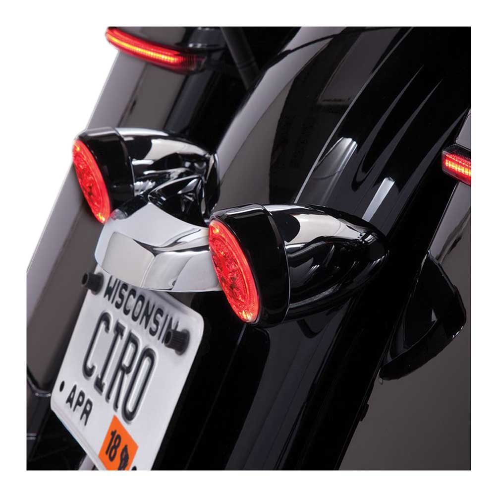 Harley-Davidson Free Shipping - Ciro Fang Rear LED Signal Light Inserts, '00-up Harley Bullet Lights Black 45421 - Free Shipping on many products plus Orders Over $99