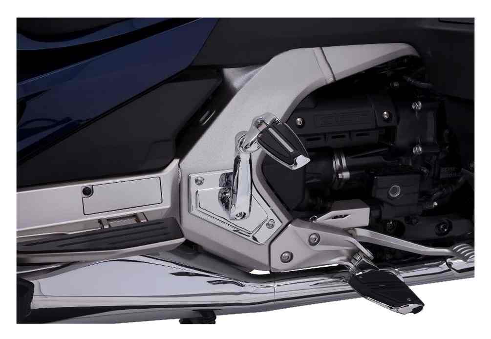 Ciro Goldstrike Adjustable Passenger Comfort Peg Mounts, Chrome -Gold Wing 68200 - Wisconsin Harley-Davidson