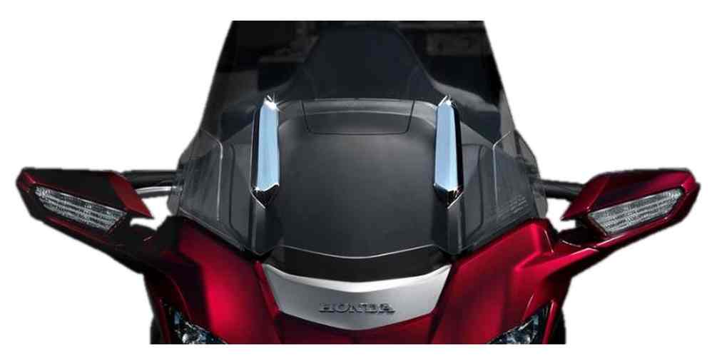 Ciro Goldstrike TWINART Windshield Strut Covers - Chrome Finish Plastic 18100 - No Hassle Returns at Wisconsin Harley