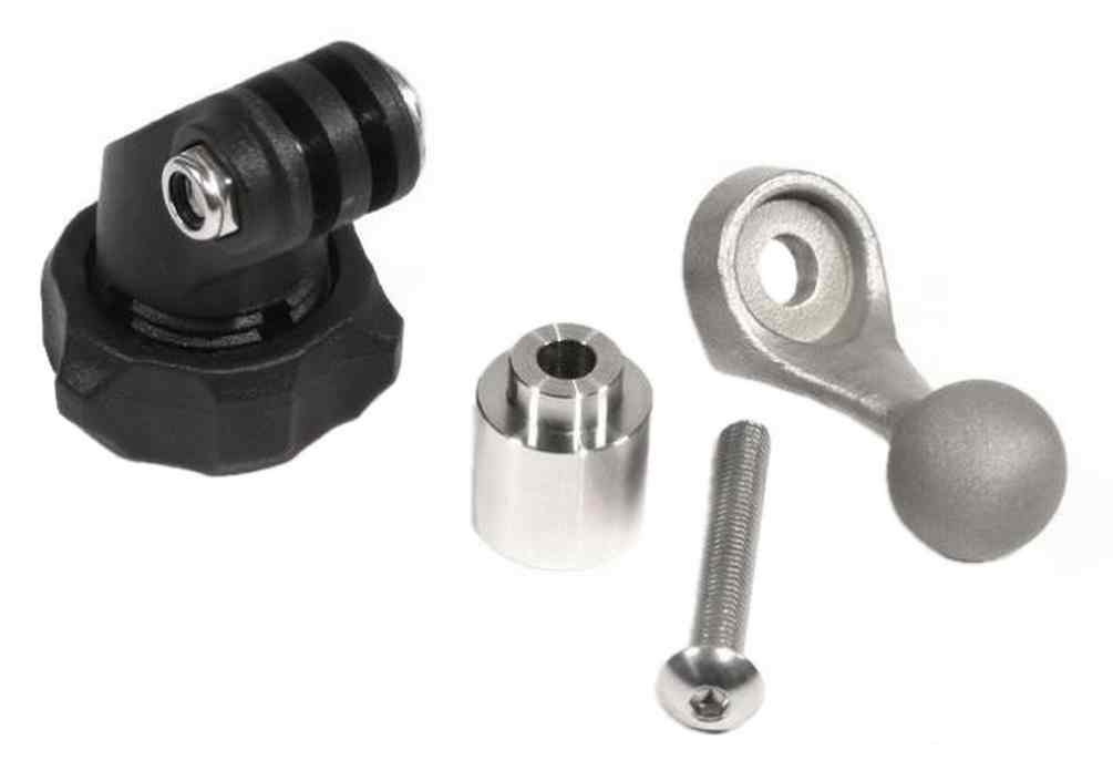 Harley-Davidson Free Shipping - Ciro Goldstrike Camera Mount - Stainless Steel - All Hardware Included 58137 - Free Shipping on many products plus Orders Over $99