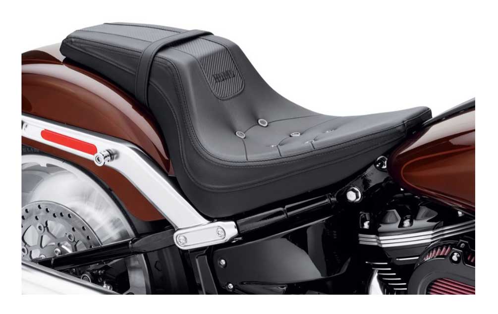Harley-Davidson Bevel Two-Up Seat, Fits 18-later FLFB & FLFBS Models 52000388 - Wisconsin Harley-Davidson