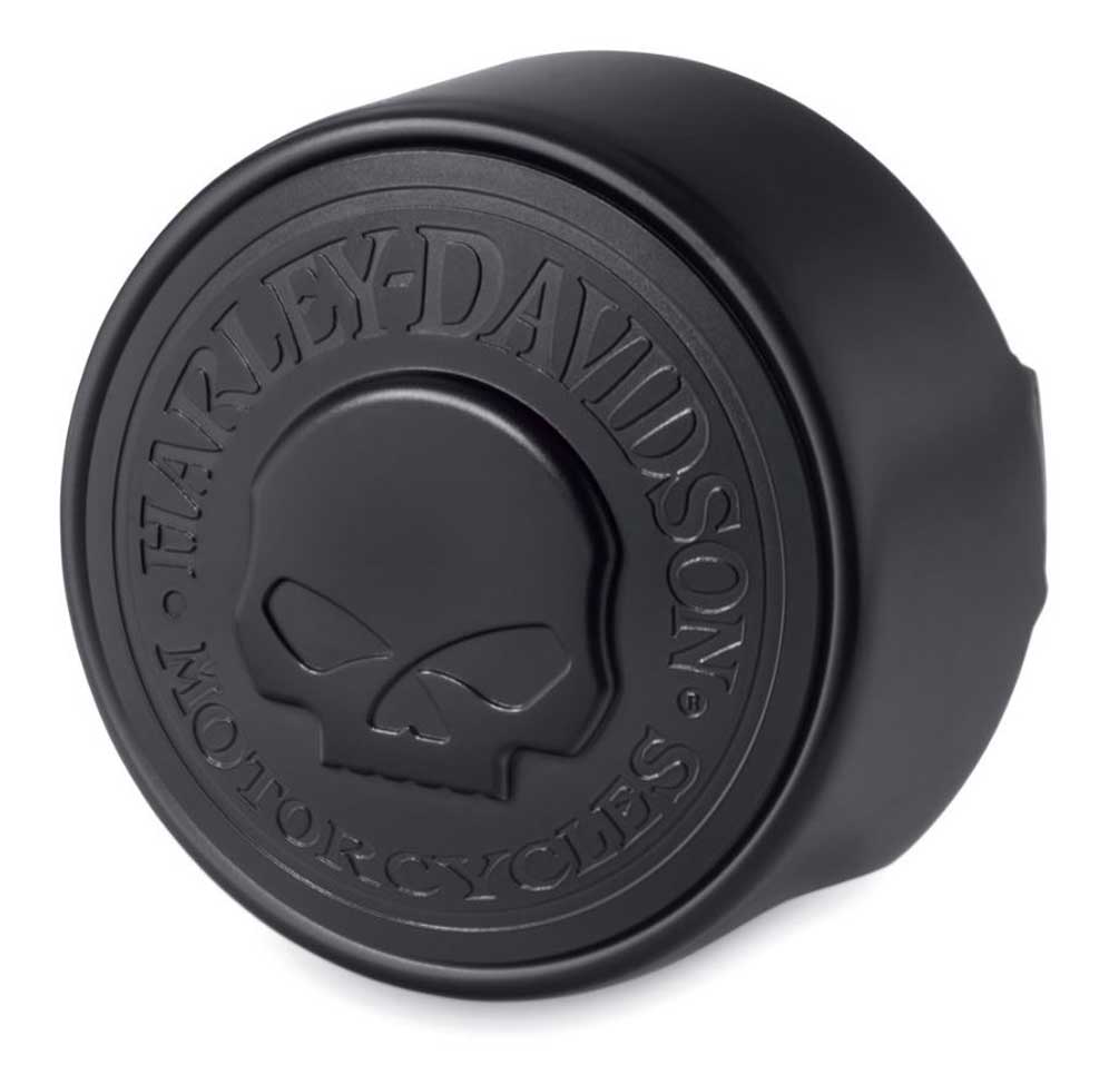 Harley-Davidson Willie G Skull Horn Cover, Fits 93-later models - Black 61301045 - Wisconsin Harley-Davidson