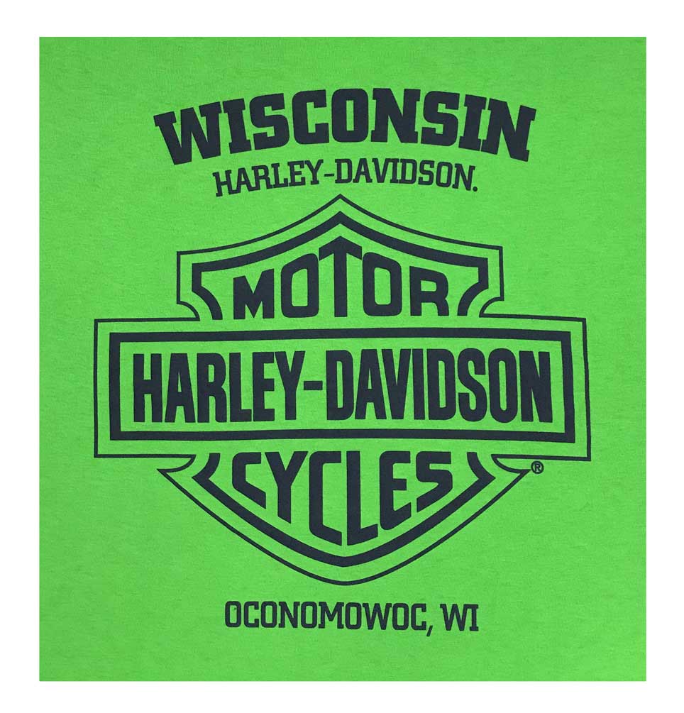 Harley-Davidson Free Shipping - Harley-Davidson Men's Legitimacy Crew Neck Short Sleeve Tee - Electric Green - Free Shipping on many products plus Orders Over $99