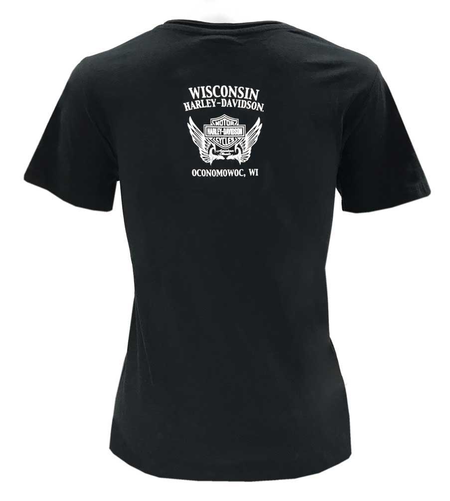 Harley-Davidson Free Shipping - Harley-Davidson Women's Floral Victory Short Sleeve Crew Neck Tee - Black - Free Shipping on many products plus Orders Over $99