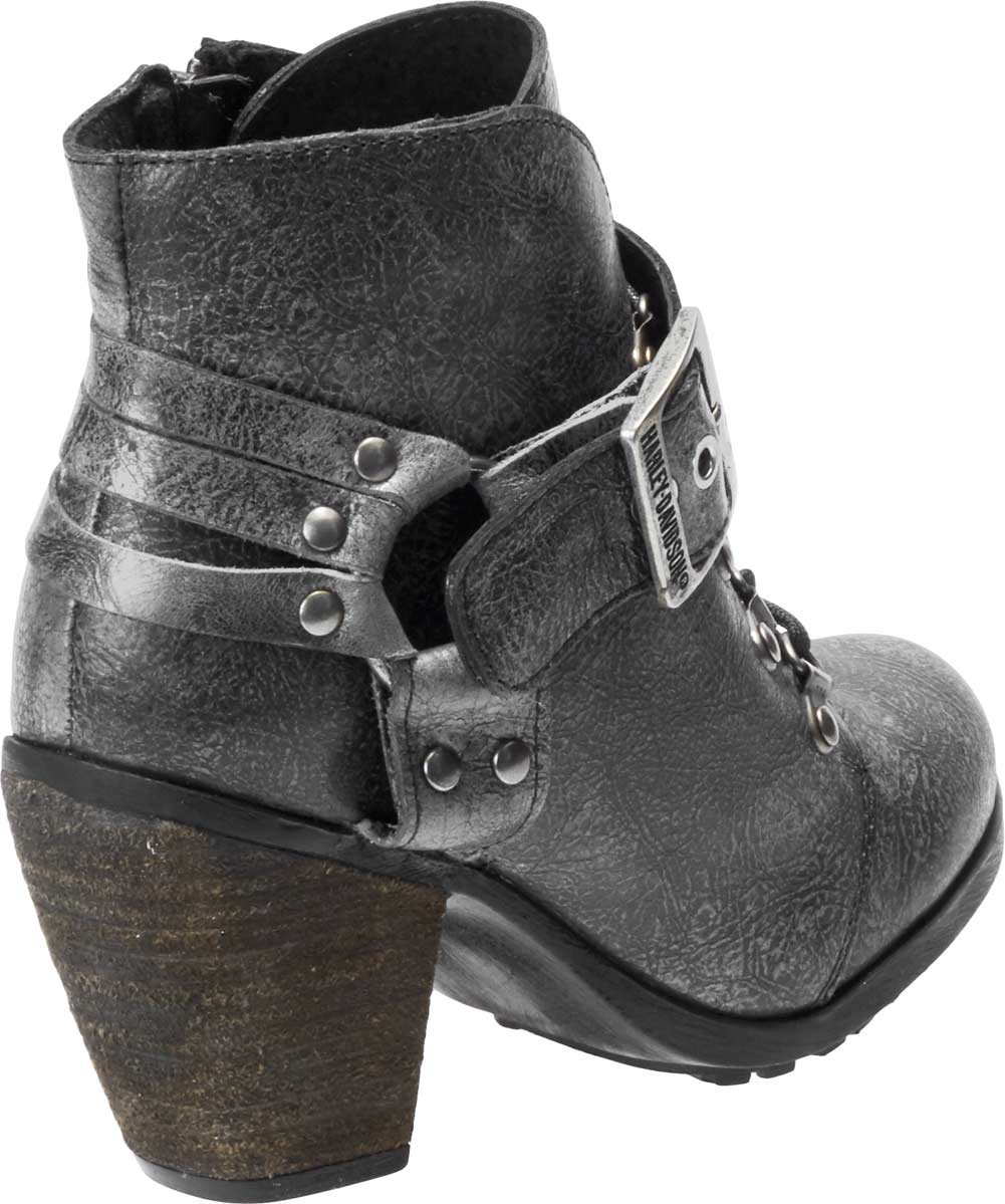 Harley-Davidson Women's Ashland Classically Styled Grey Casual Booties D84491 - No Hassle Returns at Wisconsin Harley