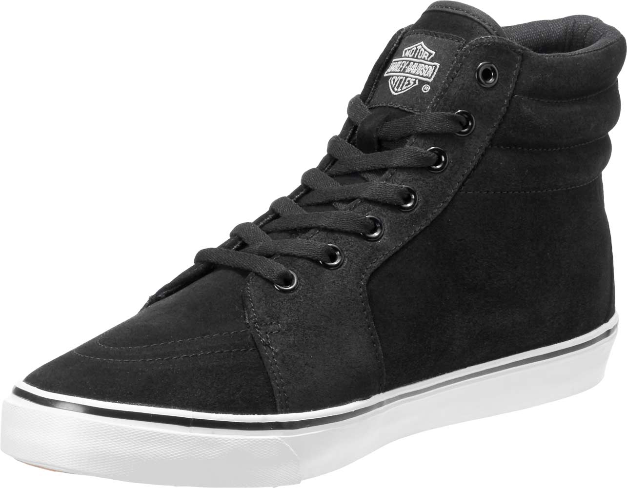 Harley-Davidson Free Shipping - Harley-Davidson Men's Scott Black or Wine 4.5-Inch Leather Sneakers D93624 - Free Shipping on many products plus Orders Over $99