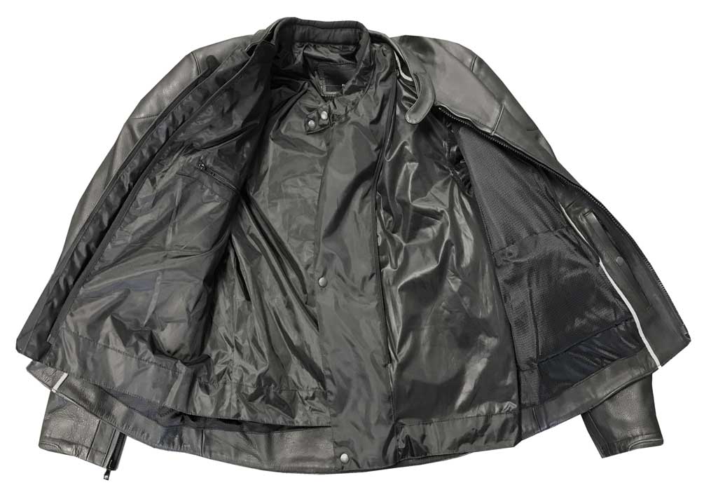 Redline Men's Impact Protected Armor Motorcycle Functional Jacket - Black M-10 - No Hassle Returns at Wisconsin Harley