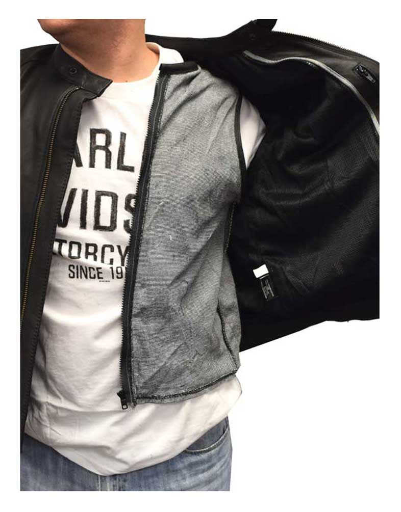 Redline Men's Touring Leather Motorcycle Jacket w/ Gator Lining M-400GS - Largest Selection of Harley-Davidson Products