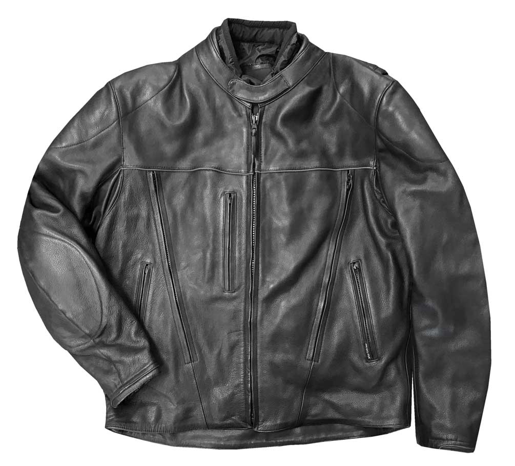 Redline Men's Armor Black Piping Motorcycle Functional Jacket - Black M-10BR - Wisconsin Harley-Davidson