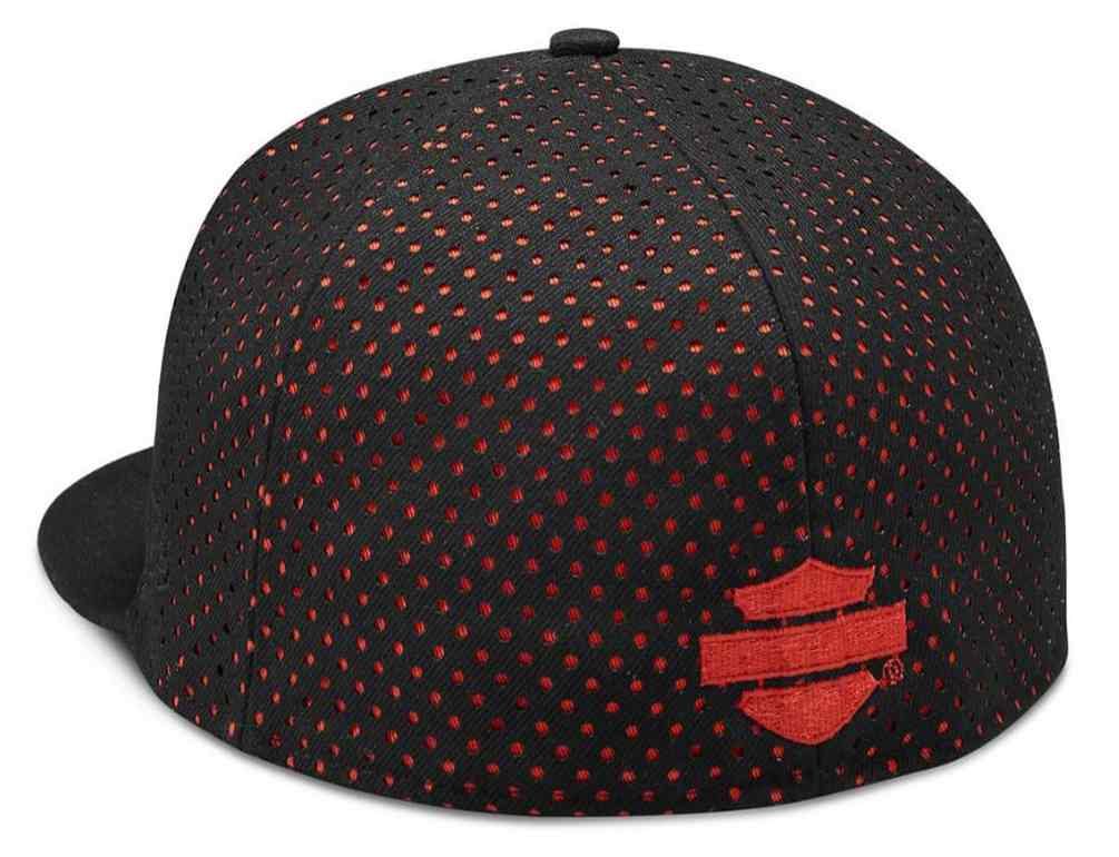 Harley-Davidson Free Shipping - Harley-Davidson Men's B&S Perforated 59FIFTY Baseball Cap, Black/Red 97857-19VM - Free Shipping on many products plus Orders Over $99