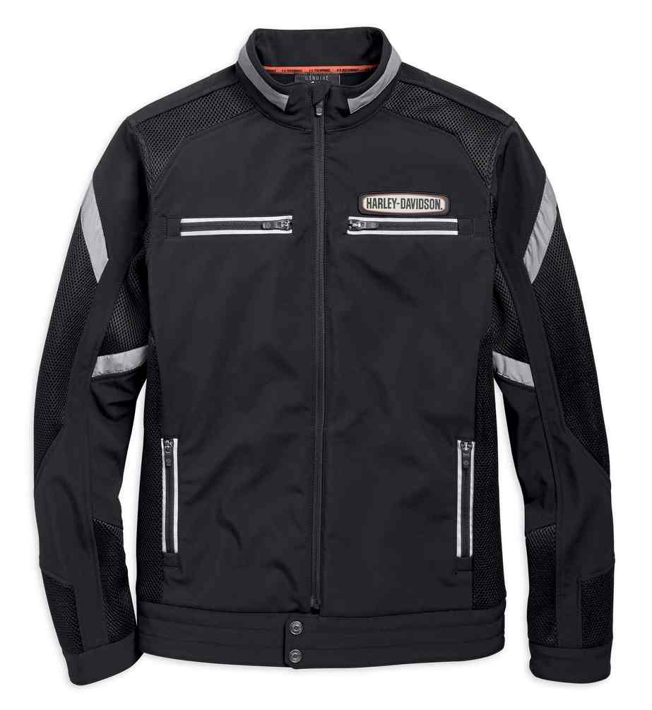 Harley-Davidson Men's Performance Soft Shell & Mesh Jacket - Black 97518-19VM - Wisconsin Harley-Davidson