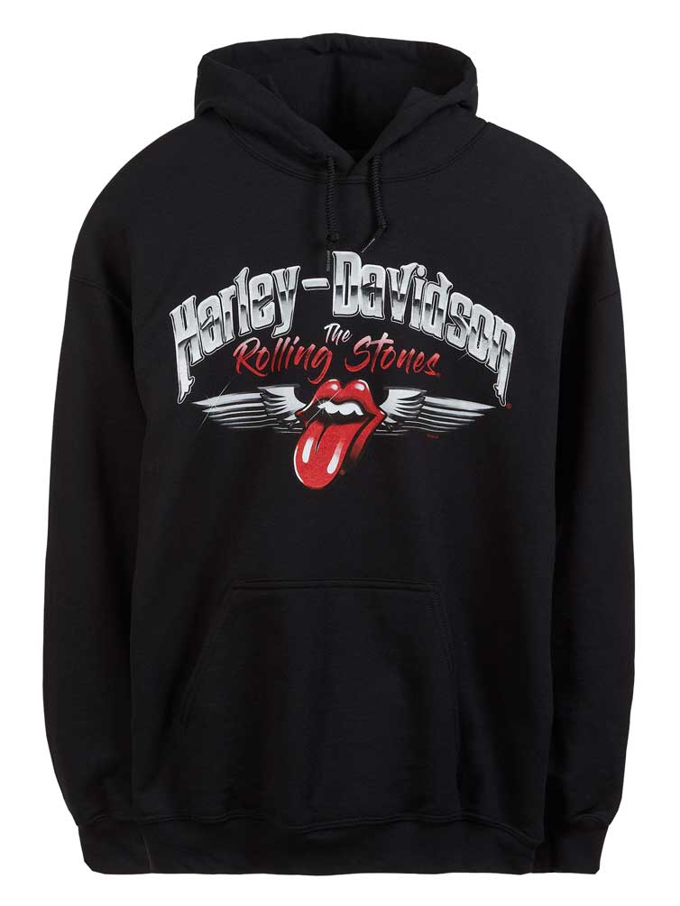 Harley-Davidson® Men's Rolling Stones Chrome Wings Fleece Pullover