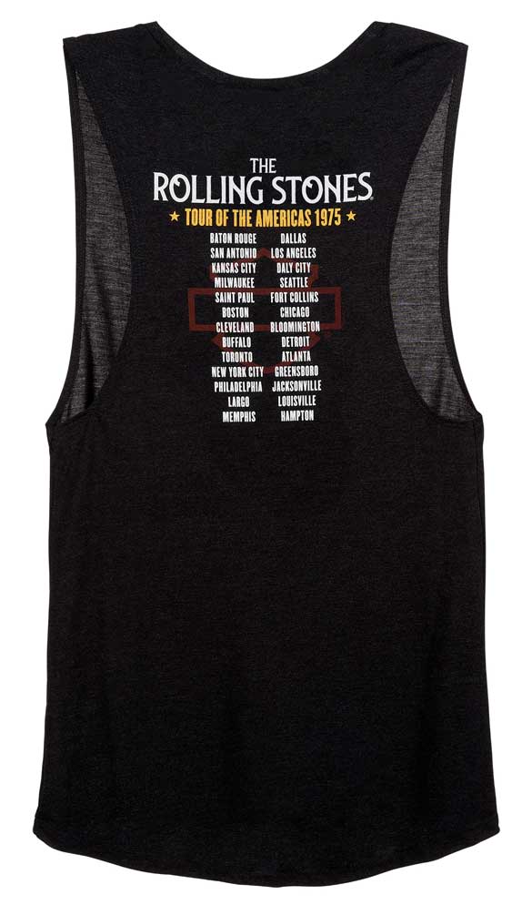 Harley-Davidson Free Shipping - Harley-Davidson Women's Rolling Stones America Tour Sleeveless Tank Top - Black - Free Shipping on many products plus Orders Over $99
