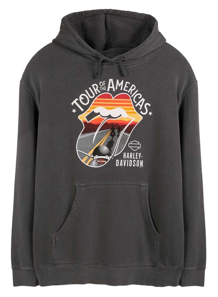 rolling stones hoodie grey