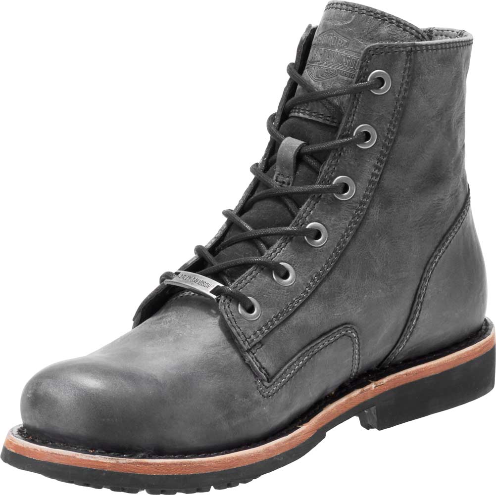 Harley-Davidson Free Shipping - Harley-Davidson Men's Burdon 6-In Grey or Brown Lace-Up Motorcycle Boots D93596 - Free Shipping on many products plus Orders Over $99