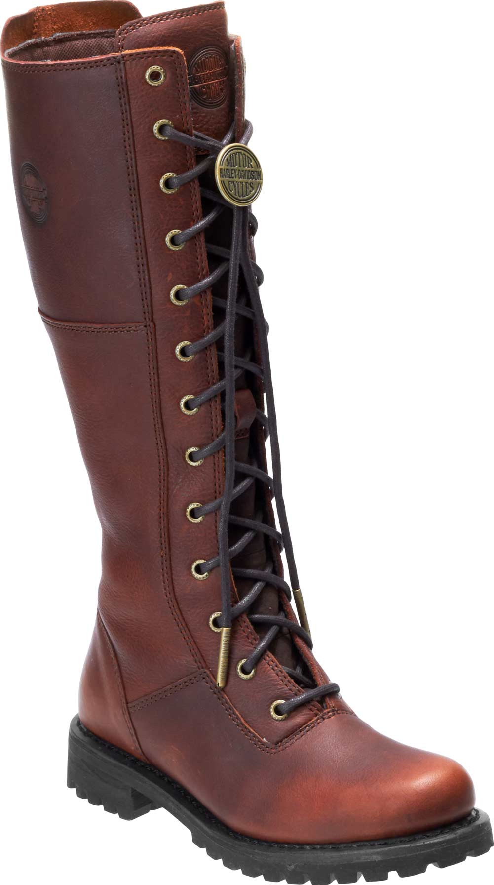 Harley-Davidson Women's Walfield 12-Inch Motorcycle Boots D84533 (Rust, 5) - Wisconsin Harley-Davidson