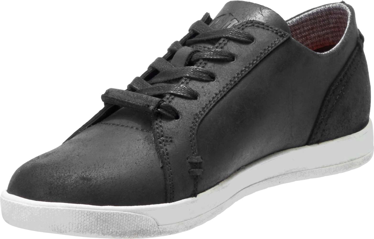 Harley-Davidson® Men's Yorkton Black or Grey 3-In HDMC® Leather Sneakers  D96205