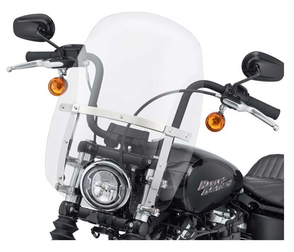 Harley-Davidson Free Shipping - Harley-Davidson Wind Splitter Quick-Release Compact 18 in. Windshield 57400327 - Free Shipping on many products plus Orders Over $99