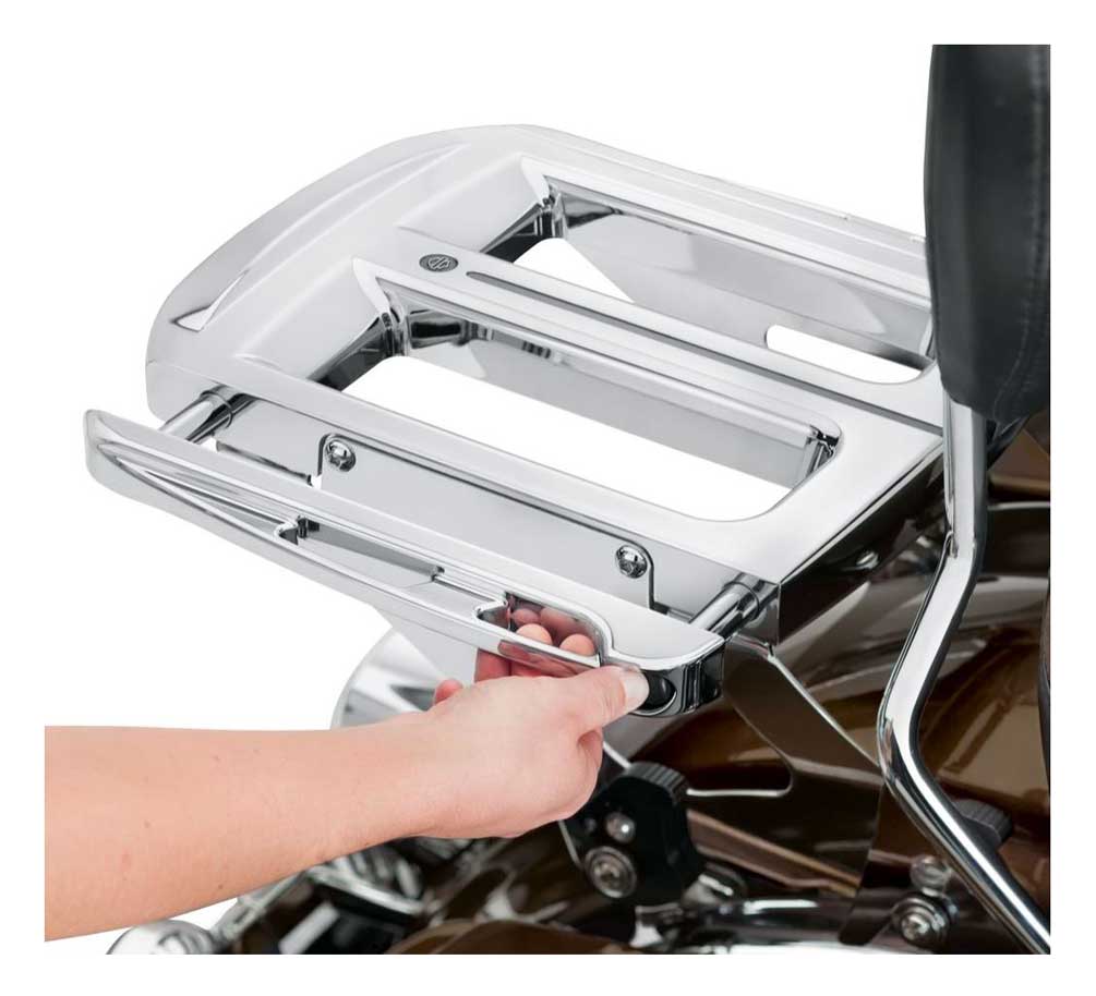 HarleyDavidson® Adjustable TwoUp Luggage Rack Chrome, Touring Models
