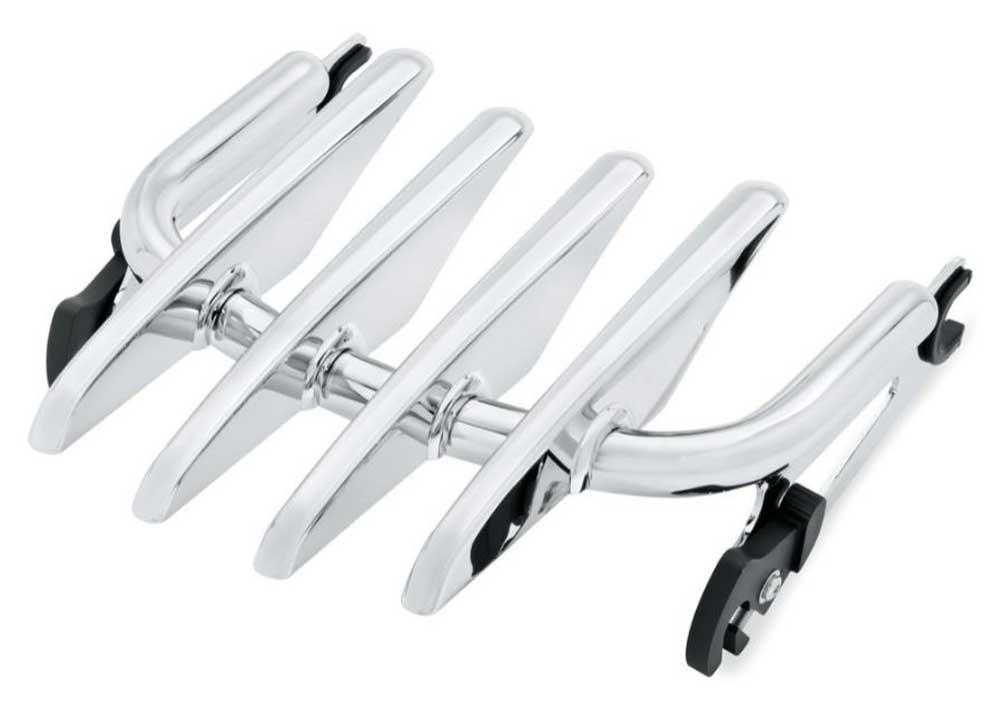 Harley-Davidson Stealth Detachables Two-Up Luggage Rack, Chrome 53472-09A - Wisconsin Harley-Davidson