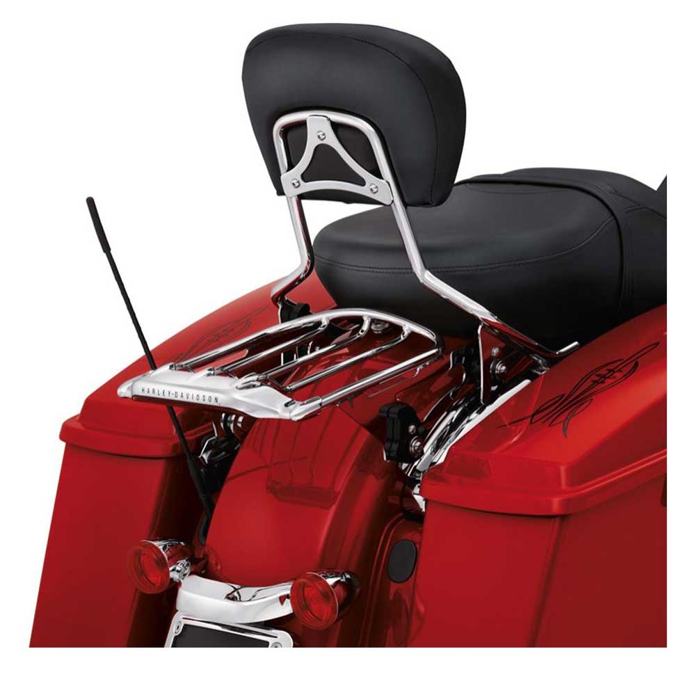 Harley-Davidson® Air Wing Detachables Two-Up Luggage Rack, Chrome