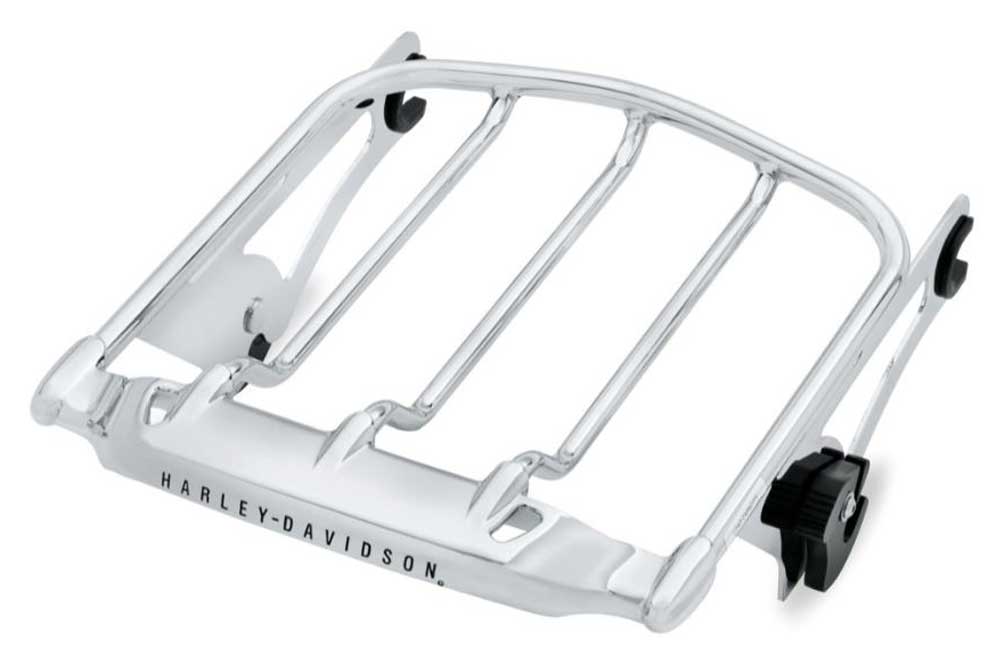 Harley-Davidson Air Wing Detachables Two-Up Luggage Rack, Chrome 54283-09A - Wisconsin Harley-Davidson