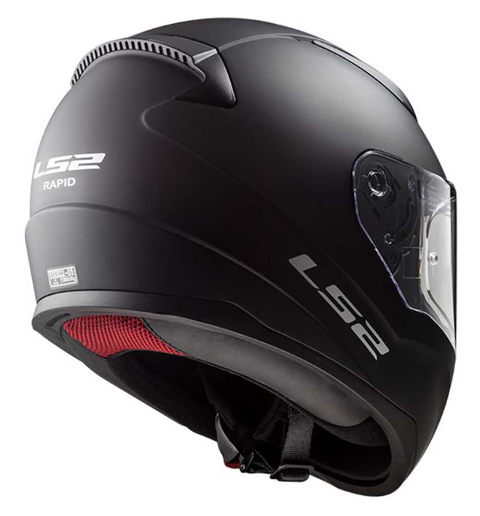 LS2 Helmets Full Face Street Rapid Motorcycle Helmet, Solid Matte Black 353-101 - Largest Selection of Harley-Davidson Products