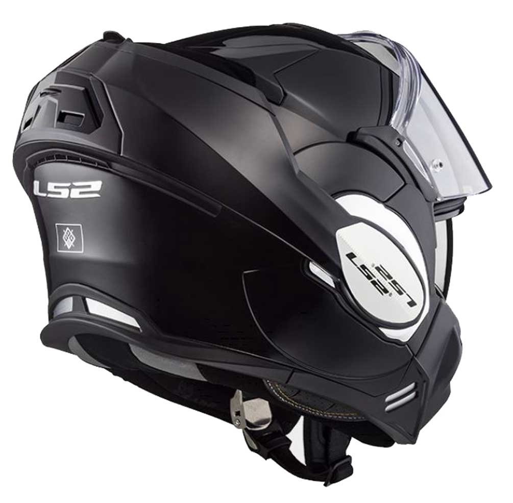 LS2 Helmets Modular Valiant Touring Motorcycle Helmet, Solid Gloss Black 399-100 - No Hassle Returns at Wisconsin Harley