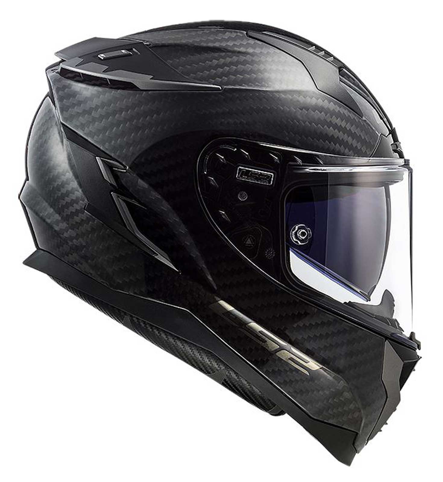 LS2 Helmets Full Face Challenger Carbon Motorcycle Helmet - Carbon Fiber 327-201 - No Hassle Returns at Wisconsin Harley