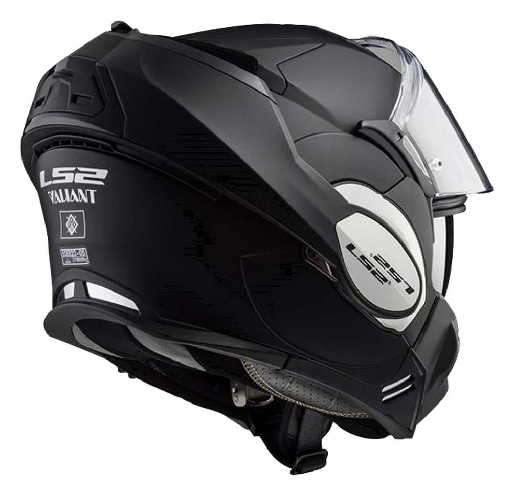 LS2 Helmets Modular Valiant Touring Motorcycle Helmet, Solid Matte Black 399-101 - No Hassle Returns at Wisconsin Harley