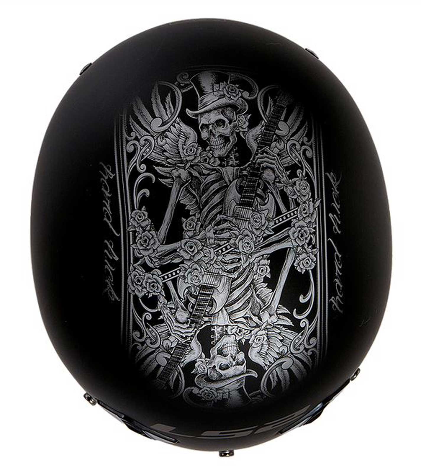 LS2 Helmets Bagger Fiberglass Motorcycle Half Helmet - Hard Luck Skull 568-311 - Largest Selection of Harley-Davidson Products