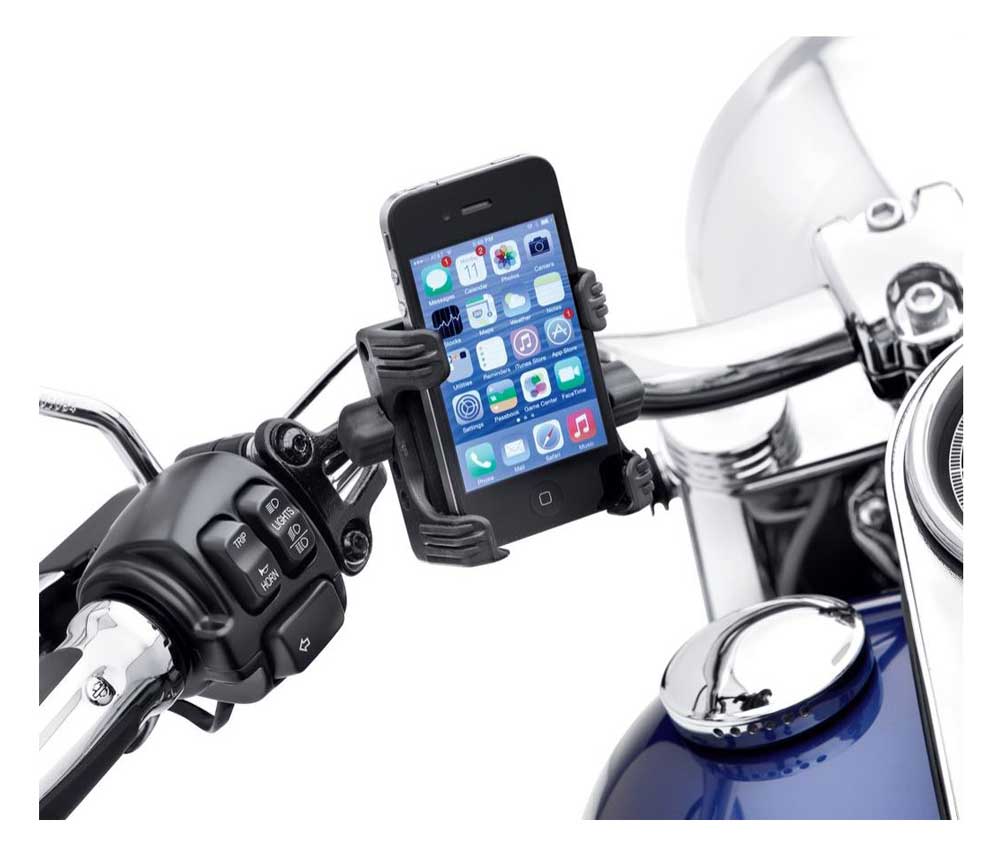 Harley-Davidson Universal Handlebar Mount Phone Carrier - Multi-Fit 76000549 - No Hassle Returns at Wisconsin Harley