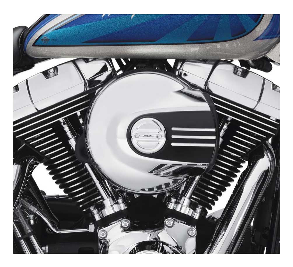 Harley-Davidson Free Shipping - Harley-Davidson Black & Chrome Airflow Air Cleaner Trim, Fits Softail 61300542 - Free Shipping on many products plus Orders Over $99