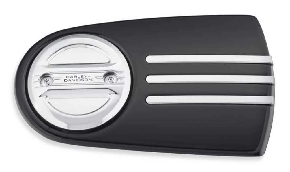 Harley-Davidson Black & Chrome Airflow Air Cleaner Trim, Fits Softail 61300542 - Wisconsin Harley-Davidson