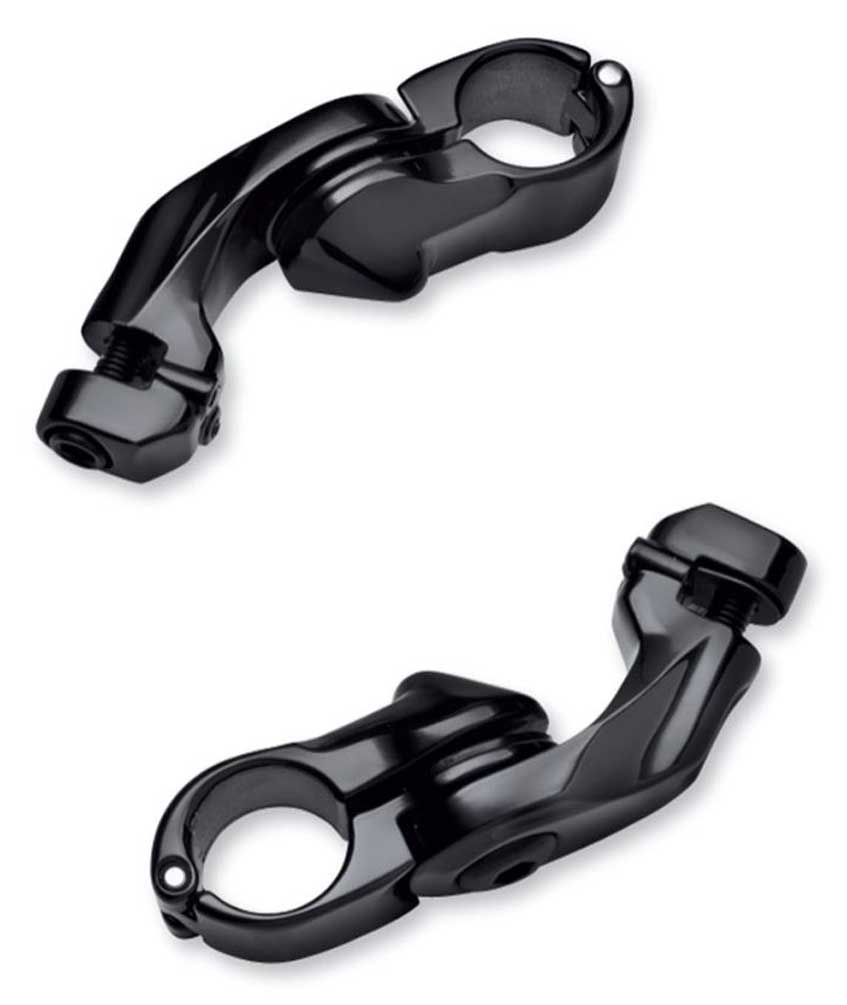 Harley-Davidson Short Angled Adjustable Highway Peg Mount Kit - Black 50500168 - Wisconsin Harley-Davidson