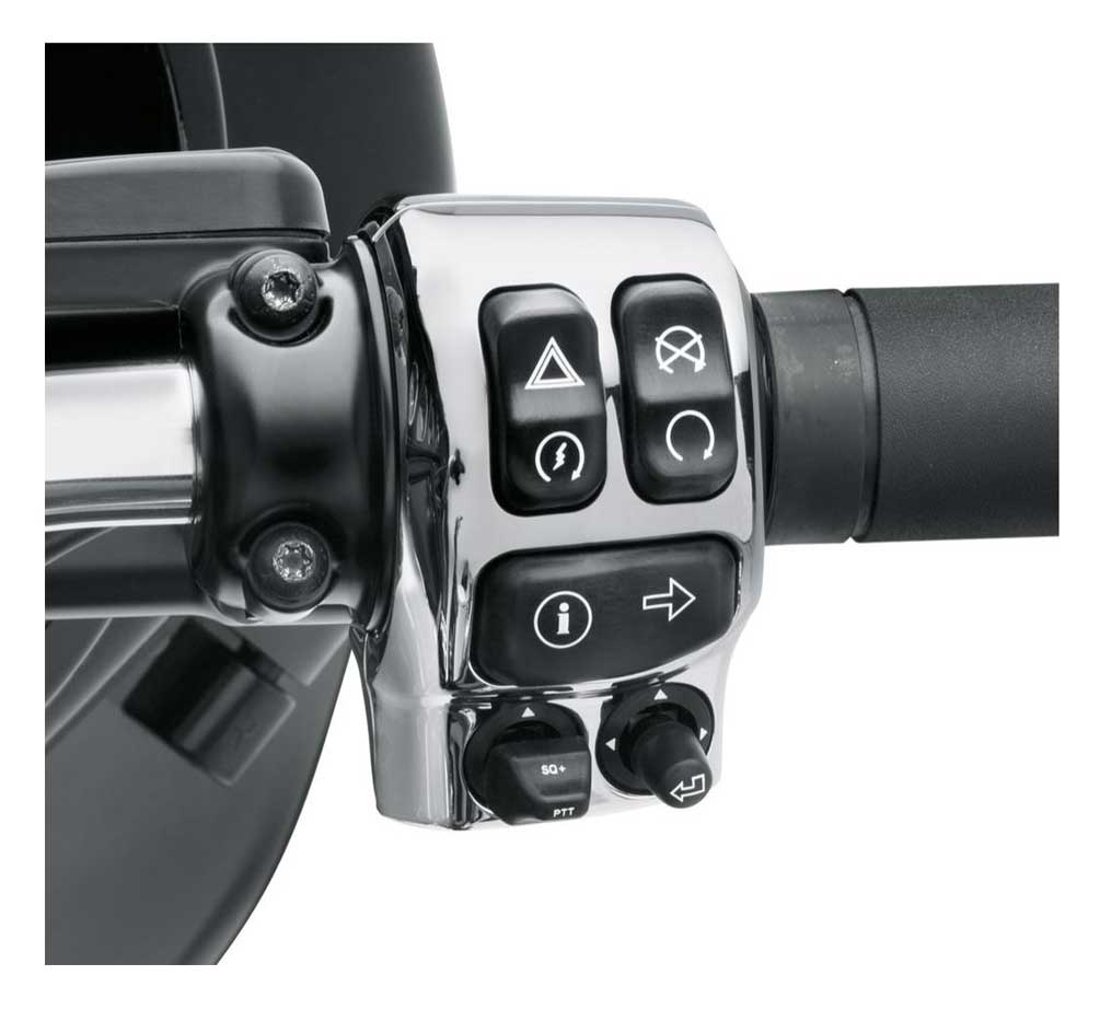Harley-Davidson® Chrome Switch Housing Kit - Chrome, Fits Touring