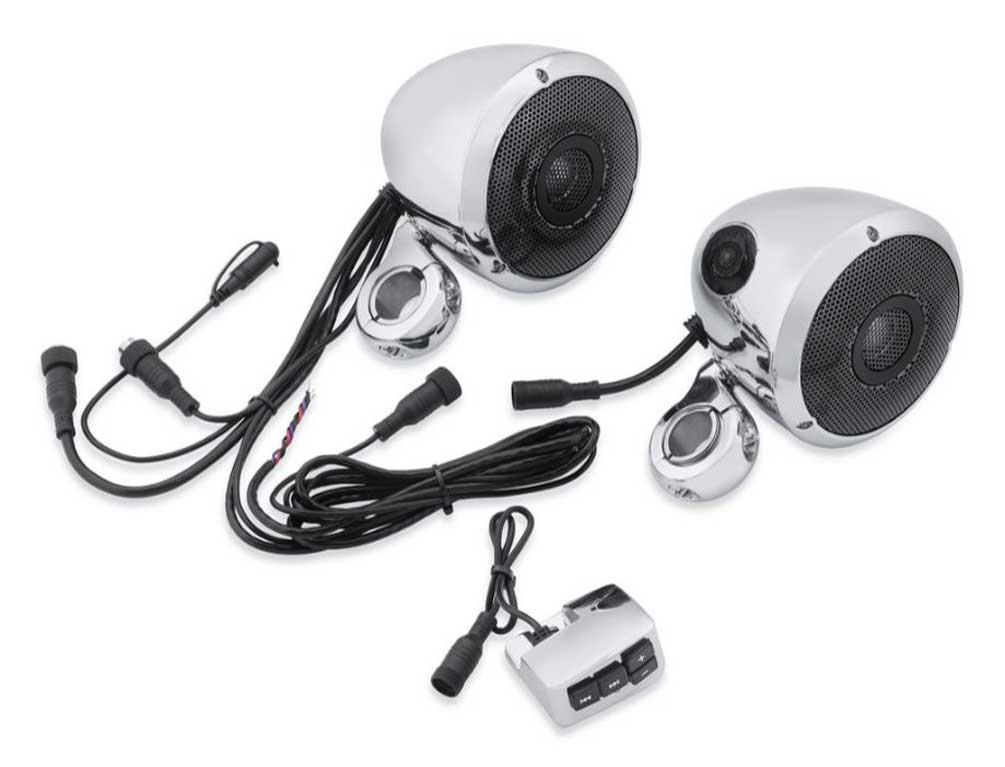 Harley-Davidson Boom! Audio Bluetooth Cruiser Amp & Speaker Kit, Chrome 76000635 - Wisconsin Harley-Davidson